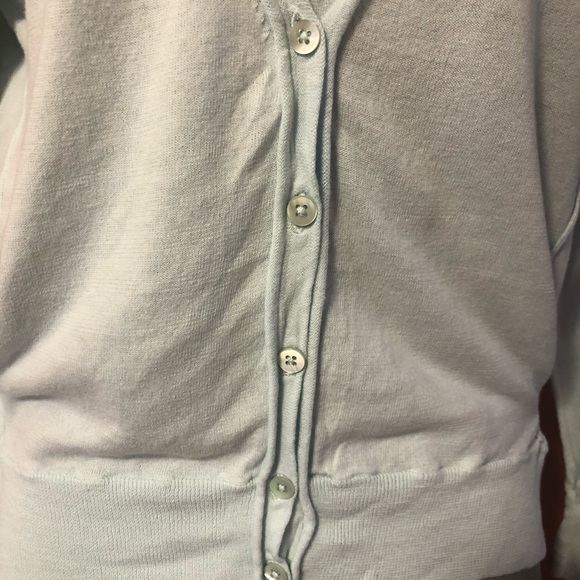 J. Crew V-Neck Belted Cotton Cardigan L - Picture 7 of 9